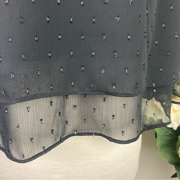 KAARI BLUE blouse (new) | black sparkle | small | cocktail - Picture 3 of 8